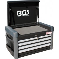 Įrankių dėžė su 4 stalčiais BGS 